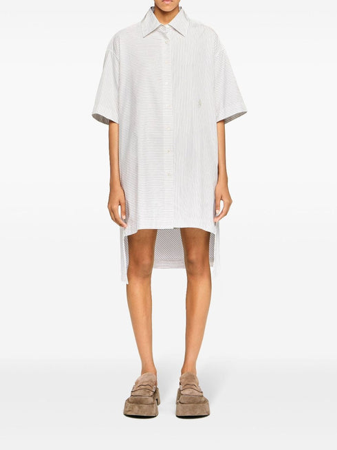 JW ANDERSON PINSTRIPE SHIRT DRESS